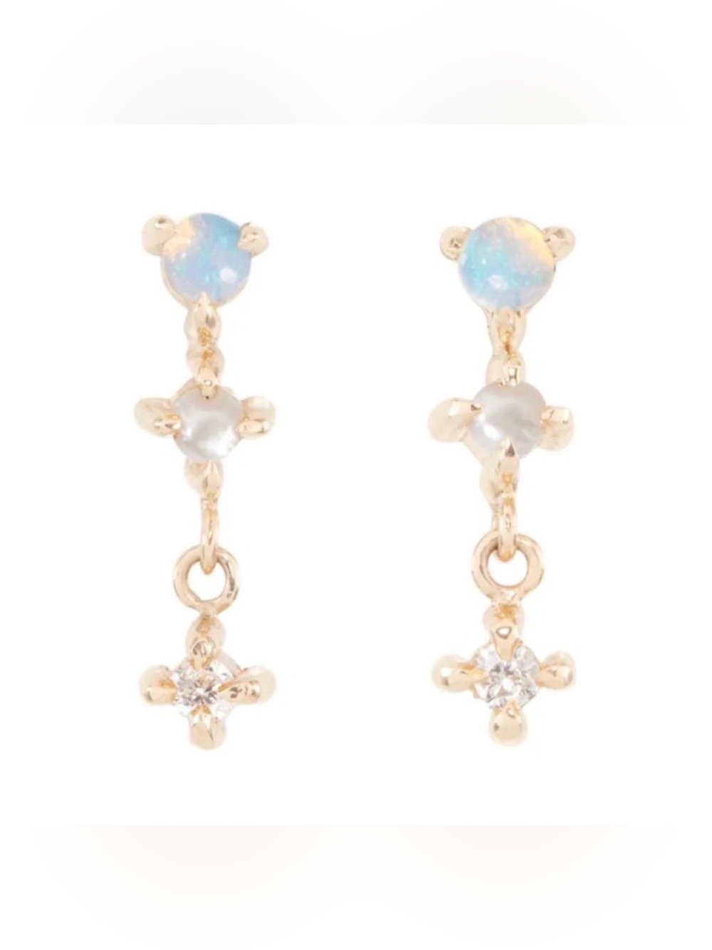 CATBIRD Petite Opal Spring Fairy Earrings - Picture 8 of 16